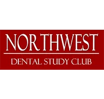 Northwest Dental Study Club Logo Northwest Dental Study Club logo featuring white text on a red background